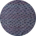 thumbnail image 1 of Ahgly Company Indoor Round Abstract Slate Blue Grey Abstract Area Rugs, 7' Round, 1 of 6