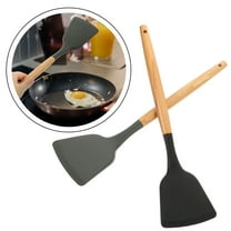 Masteelf  2 Pcs Cooking Silicone Spatula Turner Easy to Use