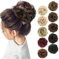 thumbnail image 1 of 1PCS Chignon Désordonné Extension de Chouchous Cheveux Bouclés Ondulés Synthétiques pour Femmes Chignon Postiche, 1 of 7