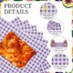 thumbnail image 3 of Uxcell 100 Pcs Hojas de Papel Encerado para Alimentos, 7 x 7 Pulgadas, Forros de Cesta de Alimentos Cuadrados para Sándwich y Hamburguesa, Púrpura, 3 of 7