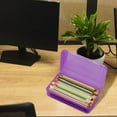 thumbnail image 2 of RKZDSR Purple Pencil Box, Crayon Box, Large Capacity Clear Pencil Case, Hard Pencil Case,Aesthetic Plastic Pencil Case,Stackable Storage Box Pencil Case, 2 of 5