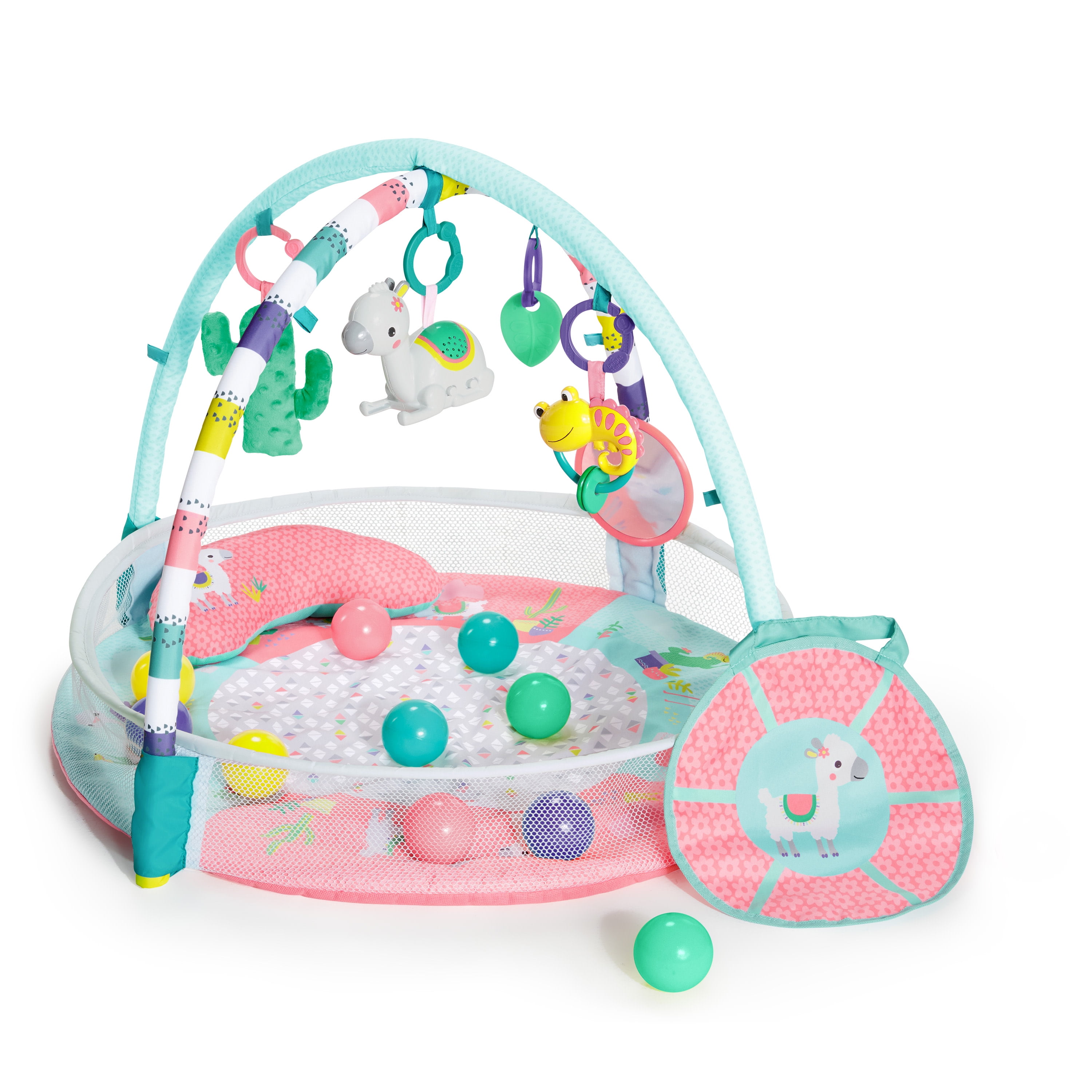 bright starts play gym pink