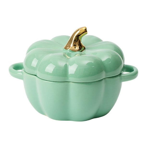 Taza de calabaza irrompible, divertida taza de sopa de dibujos animados, taza de café, apta para microondas con verde
