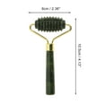 thumbnail image 2 of Unique Bargains 1 Pc Roller Face Massager for Beauty Parlor Dark Green Natural Jade Zinc Alloy, 2 of 4