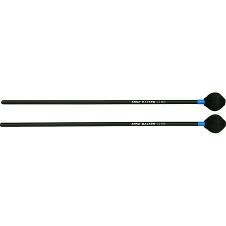 Medium Rubber Marimba Mallets - Mike Balter Shadow Series Black Birch Handle Marimba Mallets Black Cord Medium