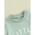 thumbnail image 5 of vera natura Toddler Boy Summer Clothes Letter Print Short Sleeve T-Shirt with Solid Color Shorts 2Pcs Outfit, 5 of 9