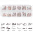 thumbnail image 3 of Hoja de metal con 12 constelaciones, joyería para uñas, palabras, letras, hoja de metal para uñas, fácil de usar, 3 of 6