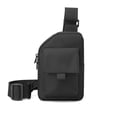 thumbnail image 4 of Mochila bandolera USB compacta para hombre - Tela impermeable de 7" x 4.7" x 2.36" - Cremallera antirrobo, correa ajustable - para deportes, viajes, negocios - Se adapta al teléfono, la billetera, 4 of 5