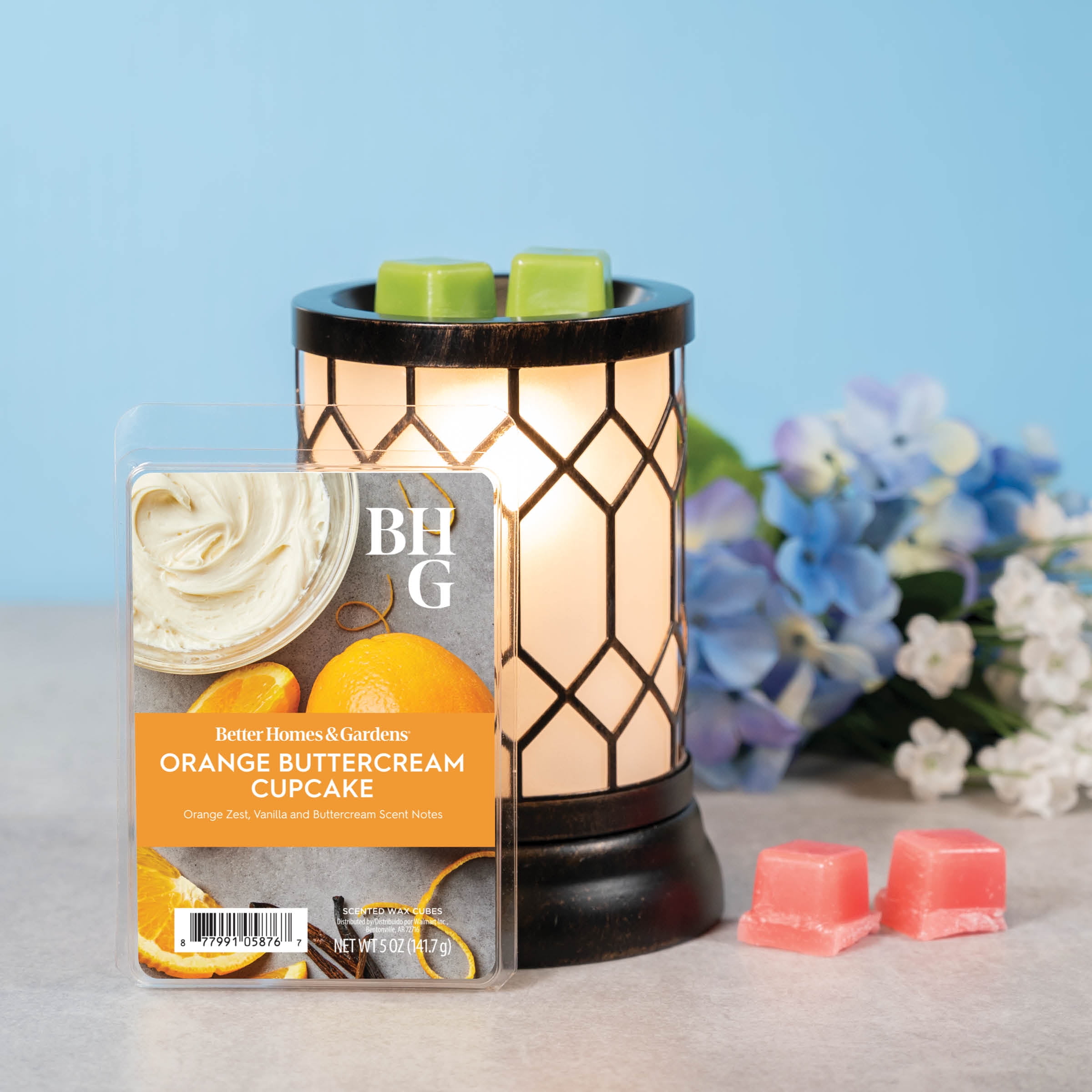 (2 pack) Orange Buttercream Cupcake Scented Wax Melts, Better Homes & Gardens, 5 oz (Value Size)