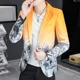thumbnail image 4 of Blazer masculino con estampado de un solo pecho, chaqueta de traje para hombre, abrigo estampado blanco, novedad en ropa de verano, ropa masculina elegante y original, 4 of 4