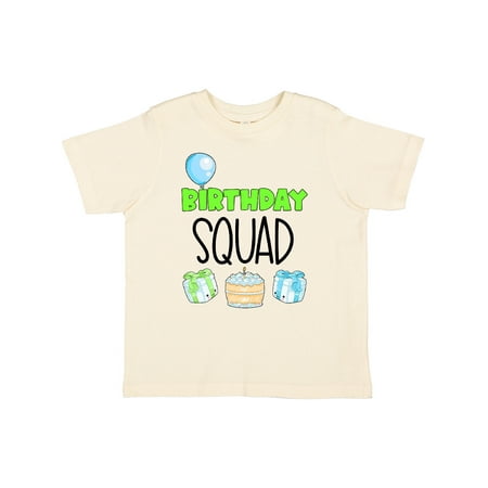 

Inktastic Birthday Squad Balloon Cake and Presents Gift Toddler Boy or Toddler Girl T-Shirt
