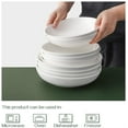 DOWAN Pasta Bowls 30oz, Large Salad Serving Bowls, White Pasta Bowl Set