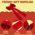 thumbnail image 6 of Foming 12 Pcs Christmas Red Velvet Bows, 13"x 9" Wide Decorative Christmas Bows for Wreath Garland Christmas Tree Decor, Indoor Outdoor Holiday Decorations, 6 of 7