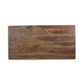 thumbnail image 2 of Benjara Dice 71" Dining Table- Rectangular Top- Dual Base- Brown Sheesham Wood, 2 of 6