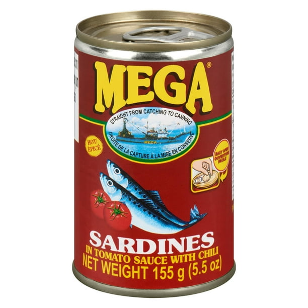 Mega Sardines en Sauce Tomate avec Chili Épicé 155 g