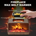 thumbnail image 2 of EP Flame Fireplace Wax Melt Warmer,Scentsy Wax Warmer with Timer, Electric Wax Warmer for Scented Wax with PTC Heating Plate, Wax Burner for Women Gifts & Home Decor(Walnut), 2 of 12