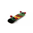 thumbnail image 4 of Fathom by Shark Wheel Rasta Cruiser Longboard Skateboard Complete, Green, 4 of 8