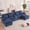 Blue, variant on ZX Design 133" U-Shaped Cloud Couch Sectional, 4-Seater Deep Seat Sofa with Double Recliner, Storage Console, USB Ports & Cup Holders for Living Room