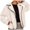 Beige, variant on Elegant Women's Casual Jacket for Everyday Wear with Lace Trim and Relaxed Fit Outerwear Shearling Coat for Autumn Winter Warmth and Comfort Women's Bomber Jacket Casual Coat
