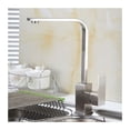 thumbnail image 2 of Square Kitchen Stainless Steel Faucet Hot and Cold Mixer Sink Tap Deck Mounted Water Tap ,360° Swivel Spout, 2 of 5