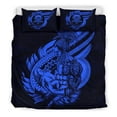 thumbnail image 2 of Juego de Cama Polinesio - Tuvalu Juego de Funda Nórdica Padre e Hijo Azul, 2 of 6