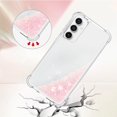 thumbnail image 4 of Slim Fit Phone Case for Samsung Galaxy S23 FE, Glitter Liquid Quicksand Effect Silicone Soft TPU Case with Camera Lens and Screen Protection Case for Galaxy S23 FE,LSWT Pink, 4 of 7