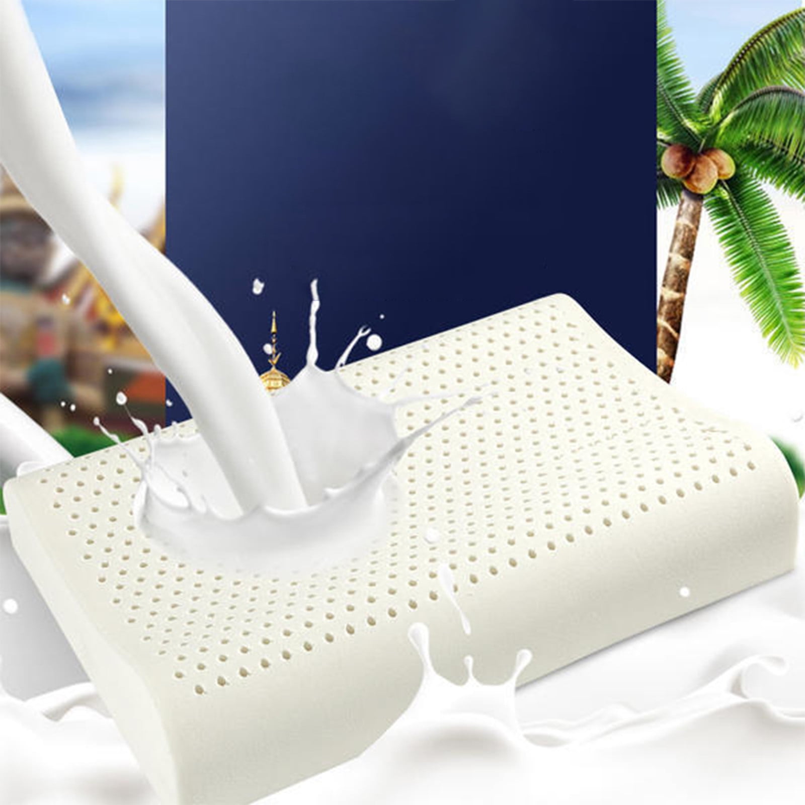 Chmadoxn Natural Pillow Adjustable Orthordic Ergonomic Pillow Helps Relieve Pressure And Shoulder gift Pillows Pillows