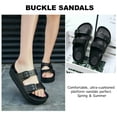 LAVRA Women Plaform EVA Slides Sandals Adjustable Double Buckle