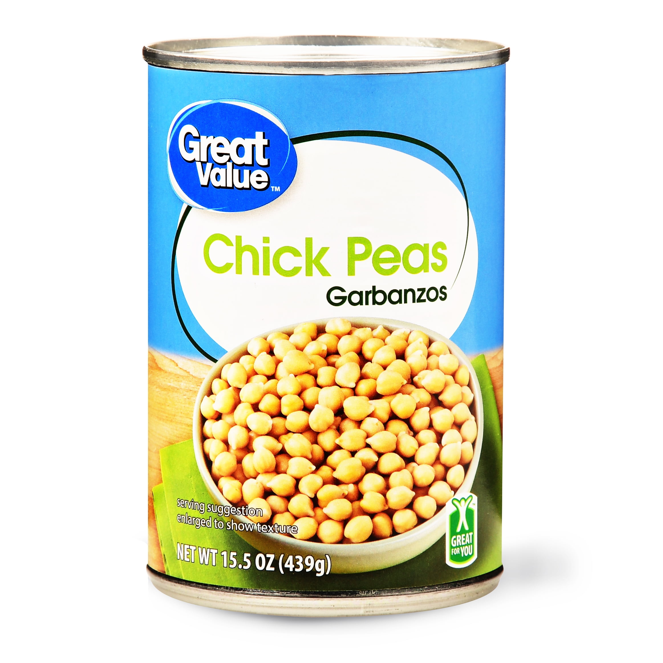 Great Value Chick Peas, 15.5 oz