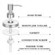 thumbnail image 5 of Paquete de 8 Tapas Dispensadoras de Jabón para Tarro Mason con , Tapas para Dispensador de Jabón En Loción para Decoración de Tarro Mason de Boca Normal de 16 Oz, Plateado, 5 of 5
