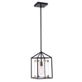 thumbnail image 3 of Craftmade Aaron 1 Light Flat Black/Satin Brass with Acrylic Pendant, Rod Hung, P985FBSB1, 3 of 3