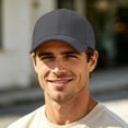 thumbnail image 5 of Boyscolos Baseball Cap Adjustable Size for Running Workouts and Outdoor Activities All Seasons Comfortable and Breathable Dark Gray One Size, 5 of 6