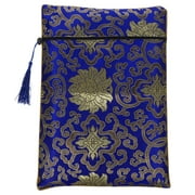 Chinese Style Zipper Bag Multi-purpose Small Books Notebooks Bibble Storage Bag Stationery Pouch