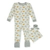 Sleep On It Baby Boys' Lion Coveralls With Security Blanket - white, 18 months (Infant)