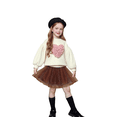 thumbnail image 3 of XXWXYD Toddler Girls 3D Heart Sweatshirt Long Sleeve Pullover Top Cute Puffy Cotton Casual Valentines Day Kawaii Playwear Trendy Everyday Comfort Fit, 3 of 7