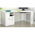 thumbnail image 1 of Inval Bureau d'Ordinateur d'Angle Laricina Blanc, 1 of 2