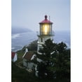 thumbnail image 2 of The Heceta Head Lighthouse flashes on a foggy morning; Florence  Oregon  United States of America Poster Print by Robert, 2 of 2