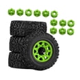 thumbnail image 3 of 4 ruedas y neumáticos para camión RC 1/10, piezas de coche RC, durabilidad, resistentes, repuestos profesionales, accesorios de repuesto para Verde, 3 of 8
