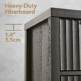 thumbnail image 4 of ARKANTOS Fluted 7-Drawer Double Dresser for Bedroom, Charcoal Oak Finish, 4 of 9