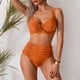 thumbnail image 4 of Conjunto de Trajes de Baño de Color Sólido de las Mujeres, una Pieza Plisada Conservadora con División Lateral para la Playa Y la Piscina, Trajes de Baño de Verano Modestos, 4 of 9