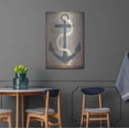thumbnail image 4 of Luxe Metal Art 'Nautical Anchor Vertical Gray' by Ryan Fowler, Metal Wall Art, 24"x36", 4 of 9