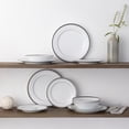 thumbnail image 4 of Noritake Charlotta Platinum 12-Piece Dinnerware Set, Service for 4, 4 of 7
