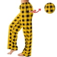 thumbnail image 5 of HAJWOH Womens Pants Plaid Drawstring Warm Bottoms Winter Holiday with Elastic Waist with Pockets, 5 of 5