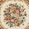 thumbnail image 4 of Gold Floral Wool Rug (6 ft. Round), 4 of 4
