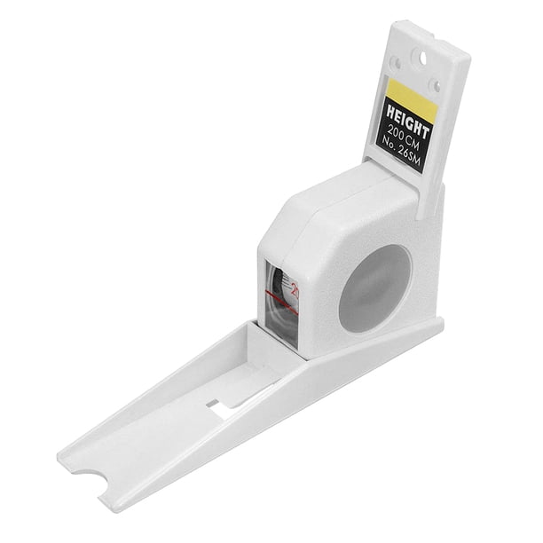 Medidor Cinta Métrica Retráctil Montaje en Pared 2 M Hugtrwg Blanco
