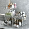 thumbnail image 3 of Tnobhg Storage Rack Clear Slide-Out Organizer Tray Multi-Purpose Durable Transparent Plastic Cosmetics Household Kitchen Storage, 3 of 8