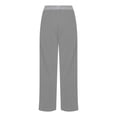 thumbnail image 5 of Idoravan Women's Plus Size Pants Clearance Womens Loose Wide Leg Pants High Waist Straight Pants Casual Pants, 5 of 6