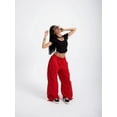 thumbnail image 5 of Women'S Baggy Jeans Wide Leg Denim Pants Hip Hop Relaxed Y2k Jeans Red XL, 5 of 9