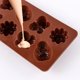 thumbnail image 3 of Molde de silicona para chocolate, molde antiadherente para dulces de chocolate, moldes para jabón, juego de 3 temas de bosque con diferentes formas de animales para niños, 3 of 5