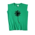 thumbnail image 4 of REORIAFEE Women's Sleeveless Casual Shirt Basic Tank Top Fashion Summer Letter Print O Neck Sleeveless Casual T-Shirt Top Tank Retro Graphic Print Shirt Green L, 4 of 4
